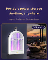 White USB Wall-Mounted Mosquito Trap - UV Light Automatic Insect Zapper for Home and Dorm